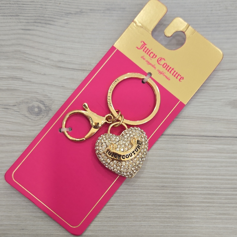 Juicy Couture Gold and Silver Heart Key Holder